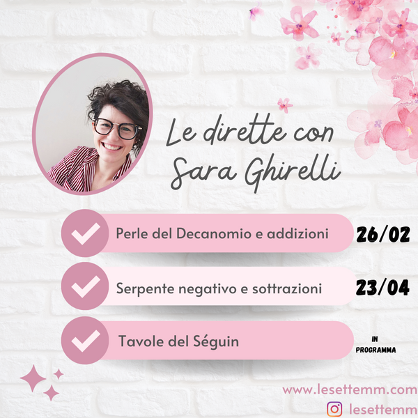 Le dirette con Sara Ghirelli